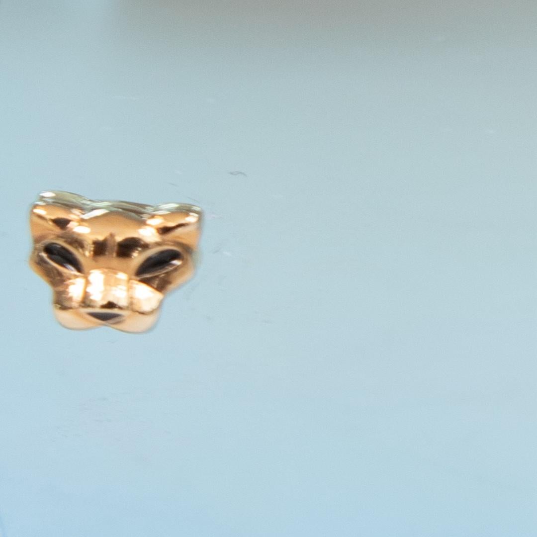 Occhiali da sole Cartier Pantera specchiata in oro in vendita 1