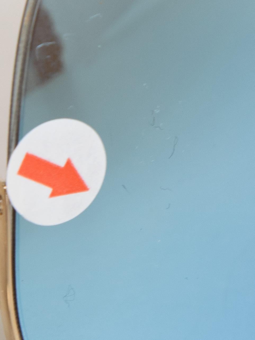 Occhiali da sole Cartier Pantera specchiata in oro in vendita 4