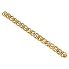 Cartier gold mousetrap link bracelet, French, circa 1945