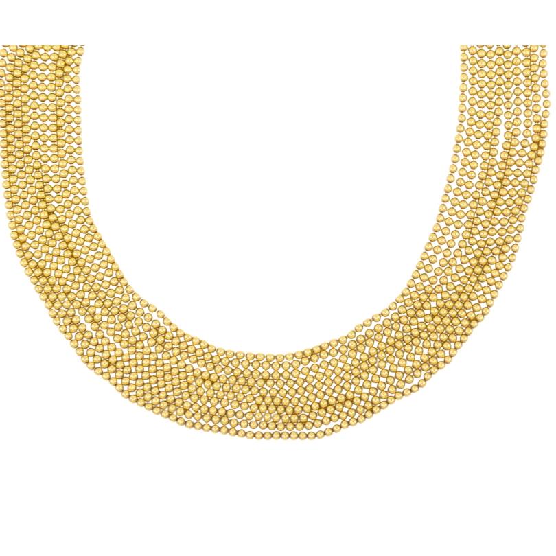 Cartier Collana d'oro Draperie 10 fili in vendita 1