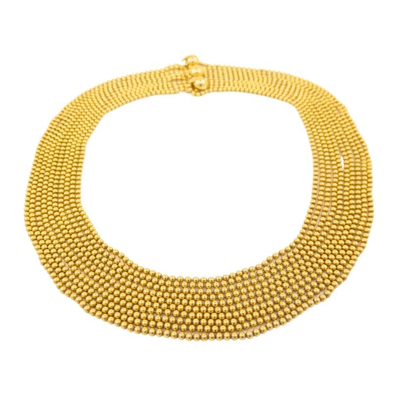 Cartier Collana d'oro Draperie 10 fili in vendita 2