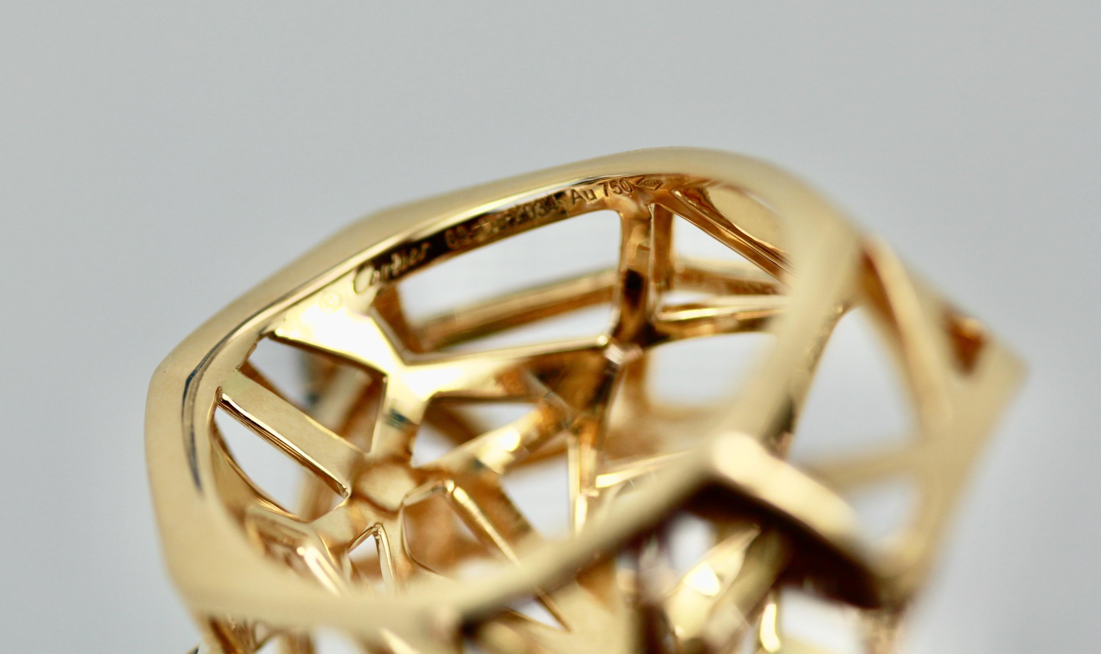 Cartier Gold Open Panthere Ring 4