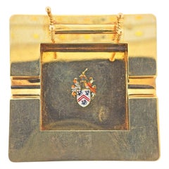 Portaplumas de Oro Cartier Bandeja de Tinta