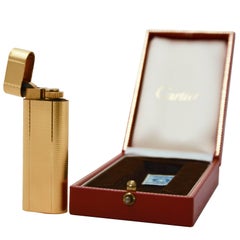 Vintage Cartier Gold Plated Lighter, 1990s