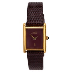 Reloj Cartier Tank chapado en oro