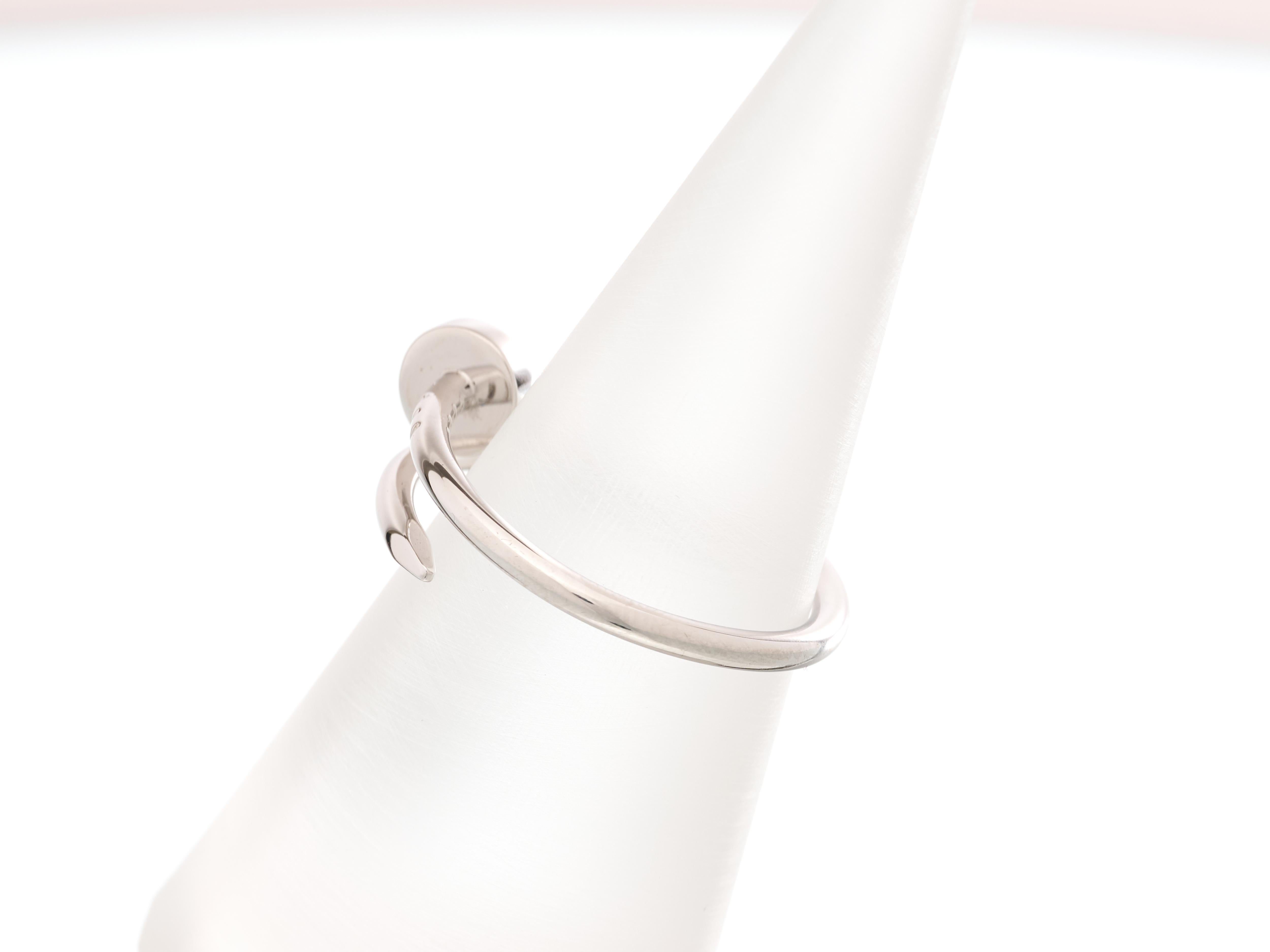 Cartier Anillo Oro Juste Un Clou Anillo Clavo 18ct Blanco Pequeño Tamaño 56 Caja Papeles en venta 6
