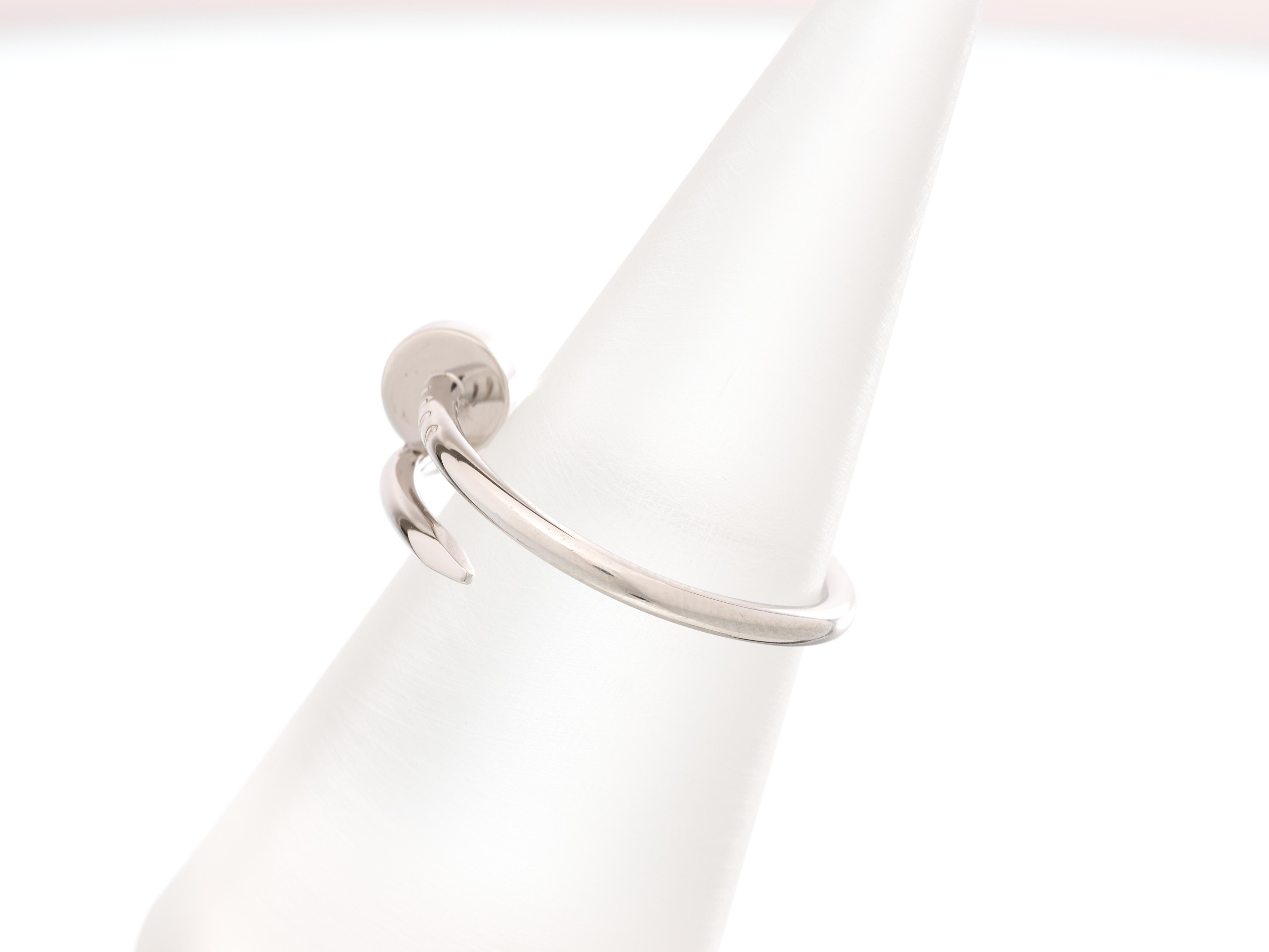Cartier Anillo Oro Juste Un Clou Anillo Clavo 18ct Blanco Pequeño Tamaño 56 Caja Papeles en venta 7