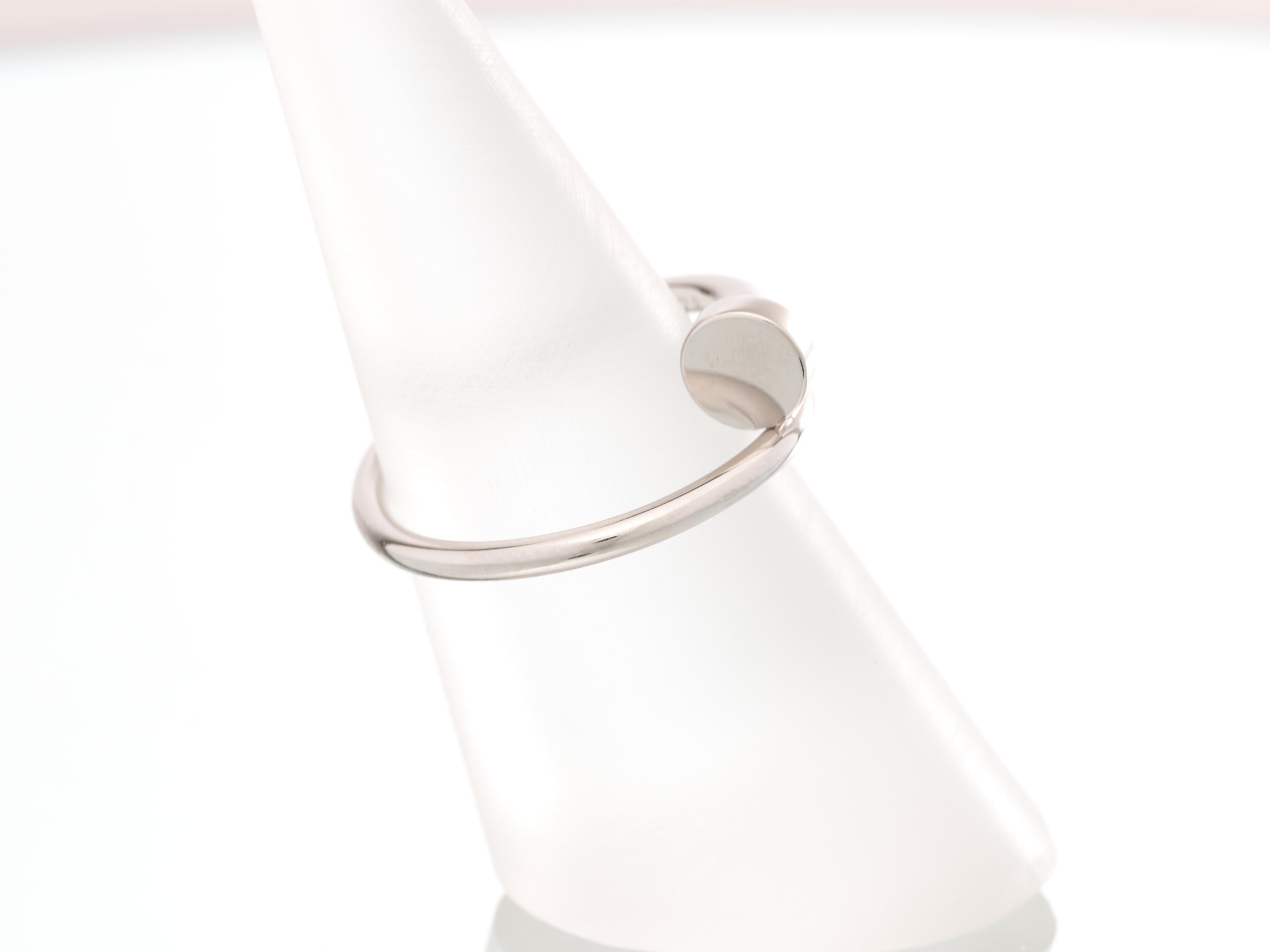 Cartier Anillo Oro Juste Un Clou Anillo Clavo 18ct Blanco Pequeño Tamaño 56 Caja Papeles en venta 3