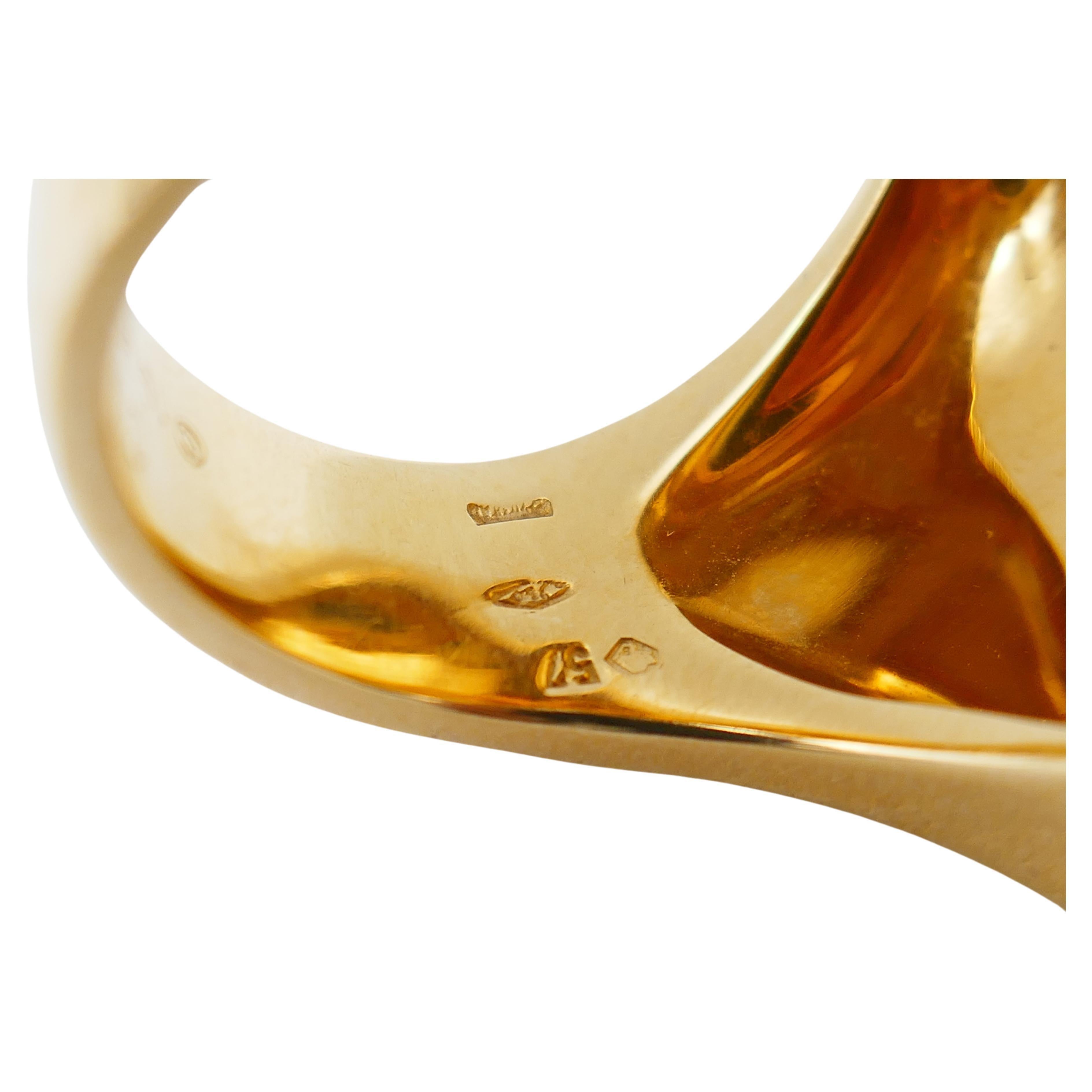 Cartier, quadratischer Goldring, Cartier 1