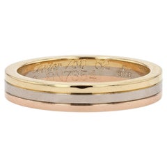 Cartier Gold, Rose Gold, and White Gold Band Ring