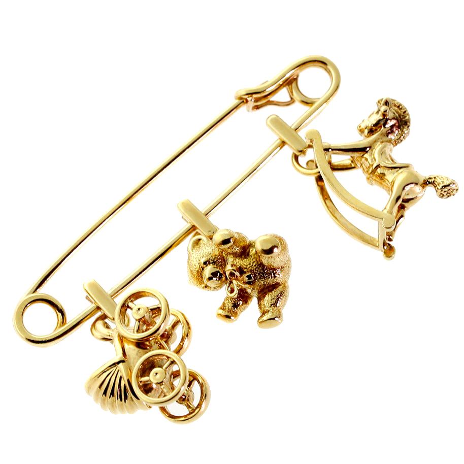 Safety Pin Brooch  Safety pin brooch, Safety pin, Brooch pin