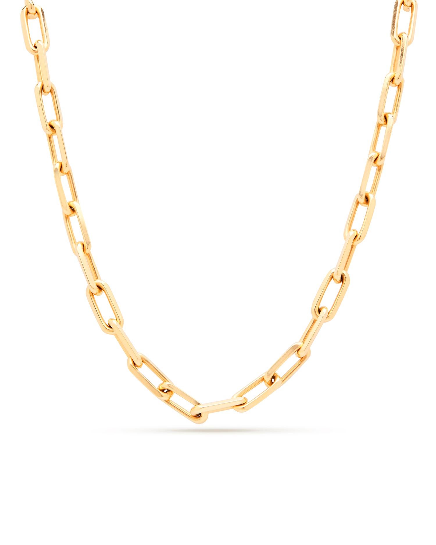 Contemporary Cartier gold Santos de Cartier necklace. For Sale