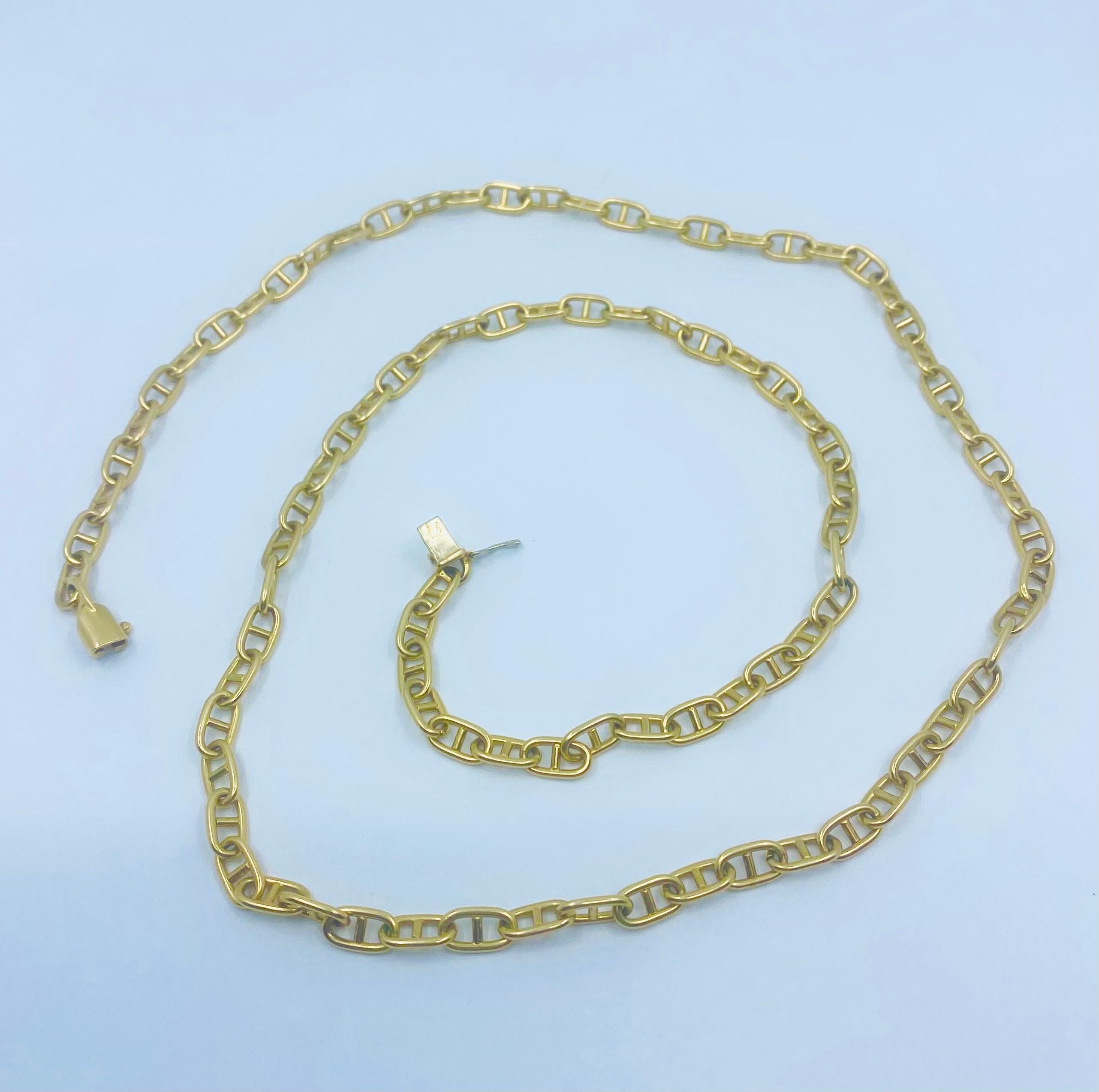 Women's or Men's Cartier Gold Sapphire Leo Pendant Chain Necklace