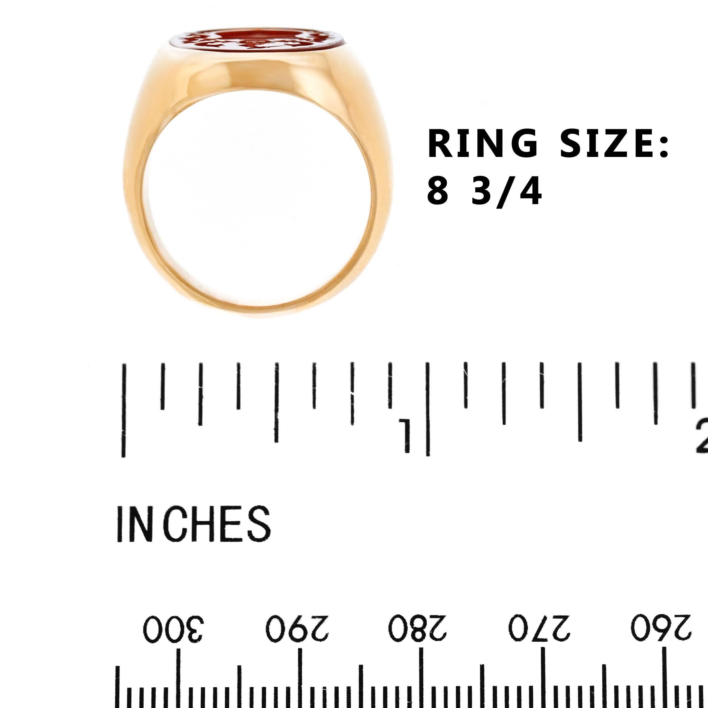 Women's or Men's Cartier Gold Signet Ring