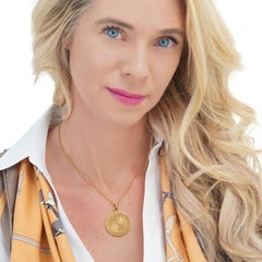 Cartier Gold St. Christopher Medal