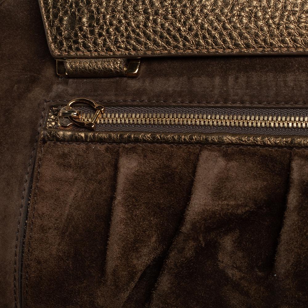 Cartier Gold Suede and Leather La Dona Shoulder Bag 4