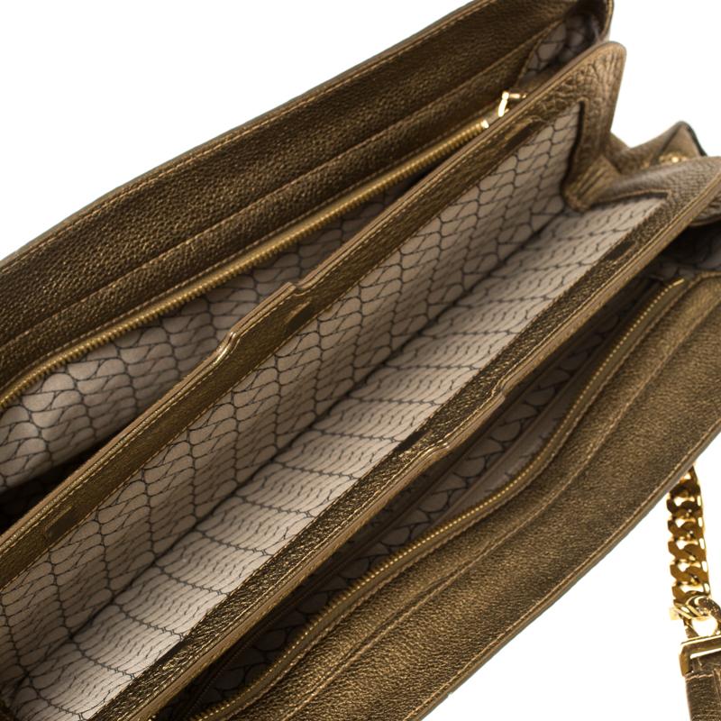 Cartier Gold Suede and Leather La Dona Shoulder Bag 2