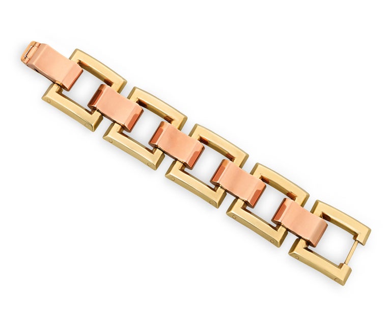 Cartier Gold Tank Bracelet at 1stDibs