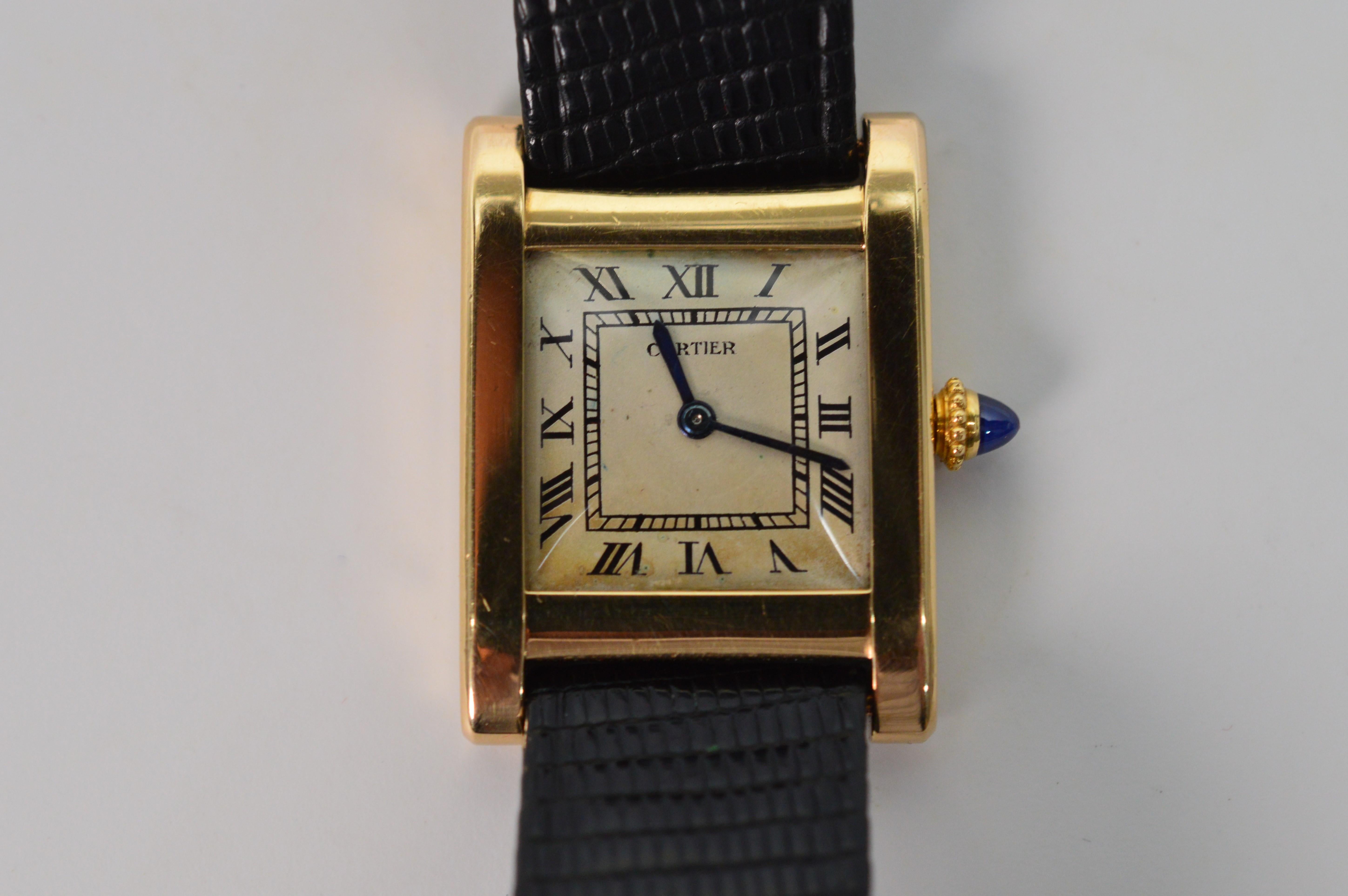 Cartier Gold Tank Watch 2