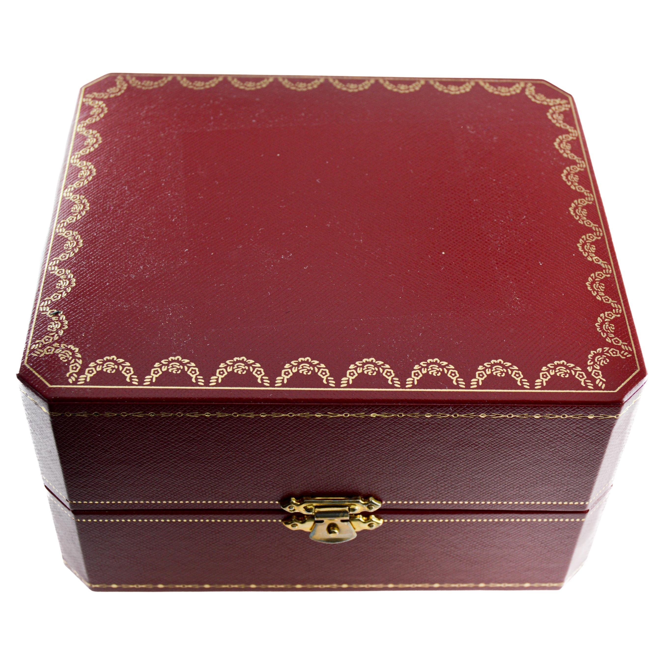 Cartier Gold Top Art Deco Tank Watch Original Box and Booklet In Excellent Condition For Sale In Long Beach, CA
