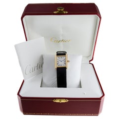Cartier Gold Top Art Deco Tank Watch Original Box and Booklet