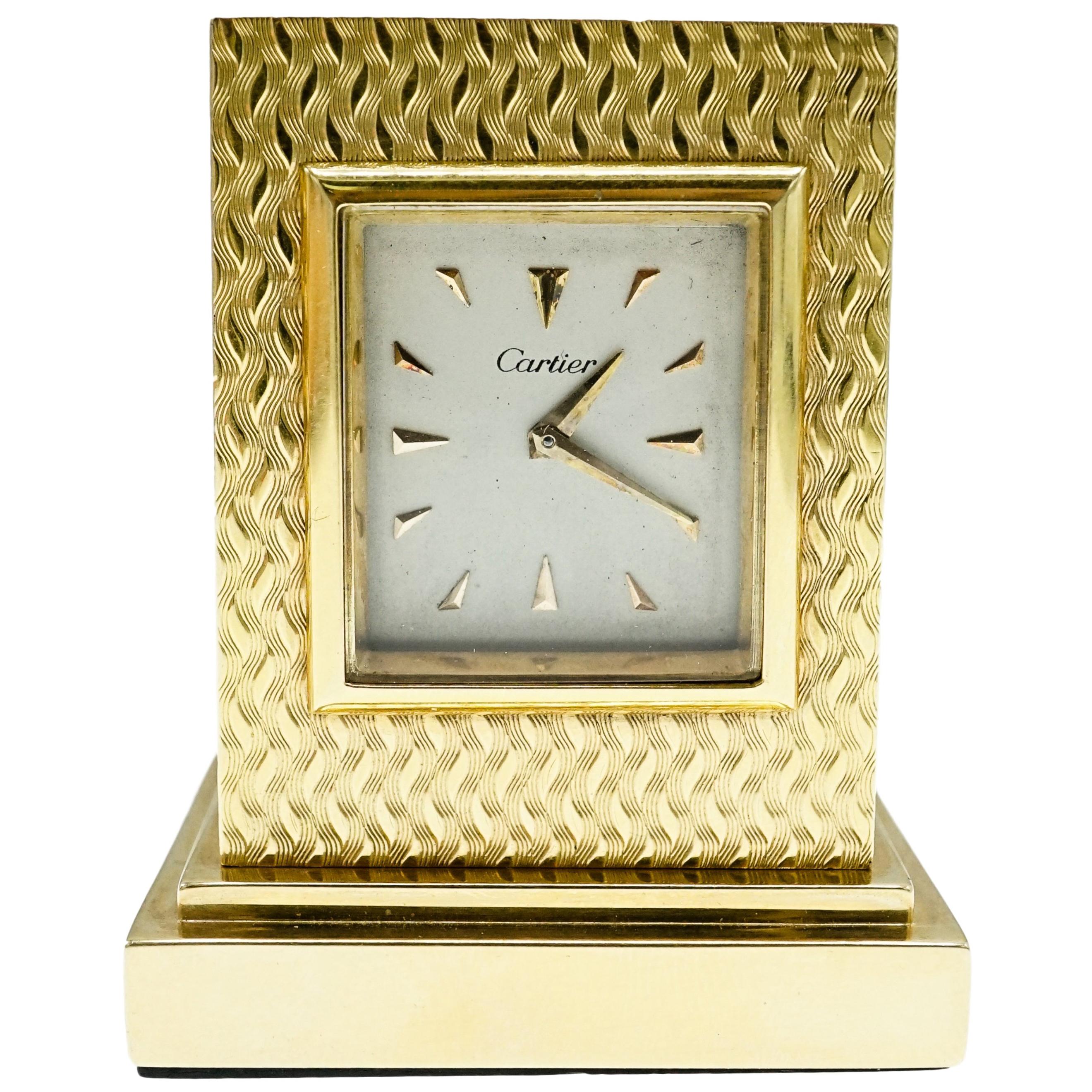 Cartier, Gold Travel Clock