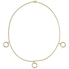 Cartier Gold Trinity White Pin and Yellow 13gr Necklace