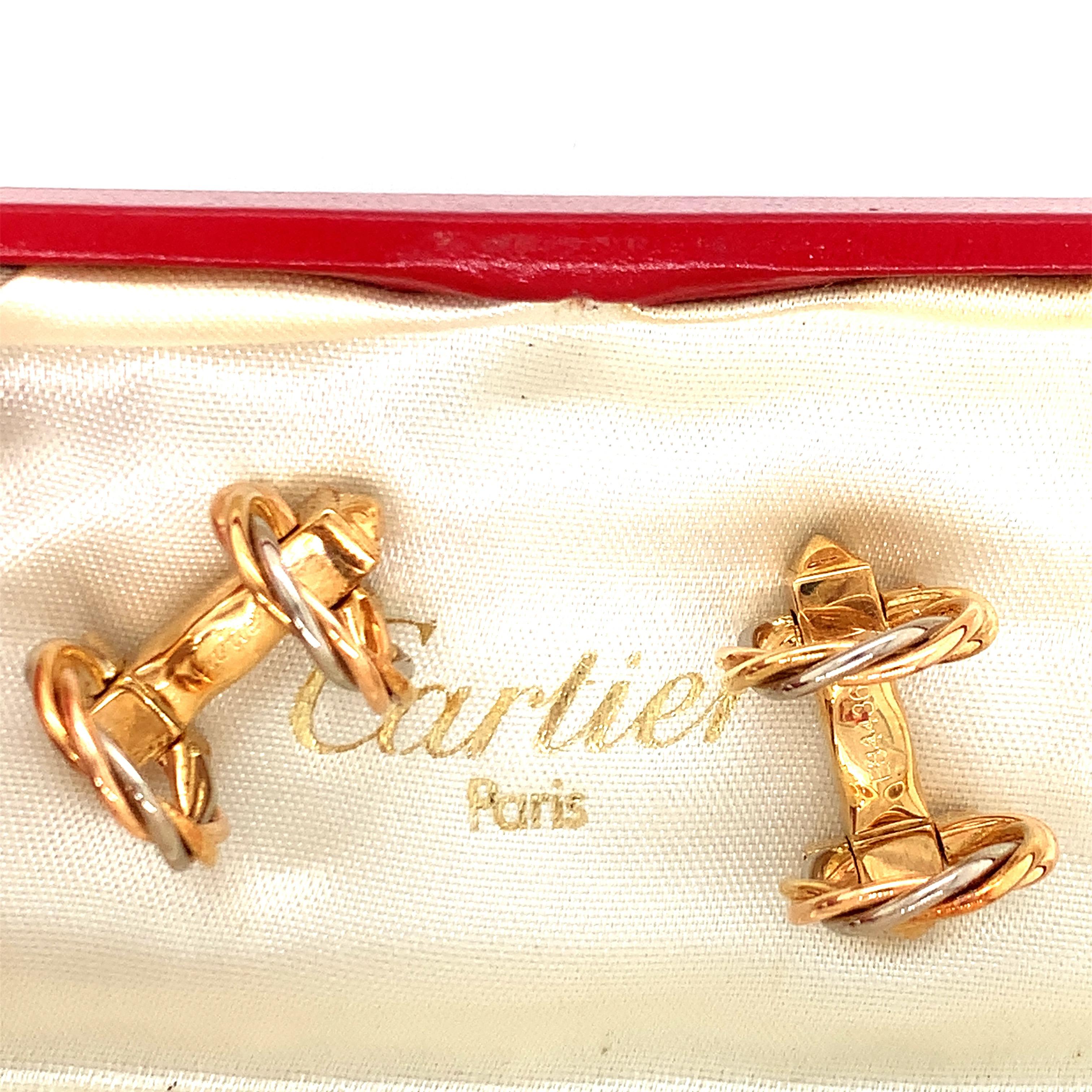 Cartier Gold Twists Cufflinks 3