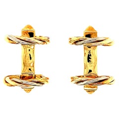 Cartier Gold Twists Cufflinks