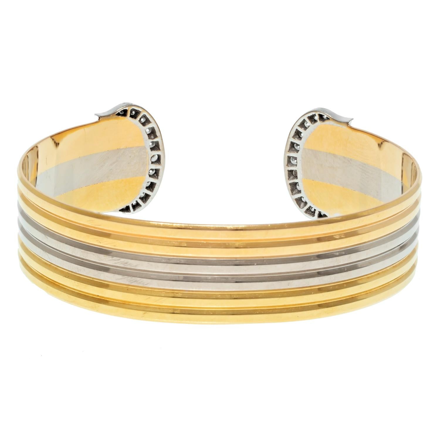 Bracciale A.I.C. di Cartier in oro e diamanti d'epoca In condizioni ottime in vendita a New York, NY