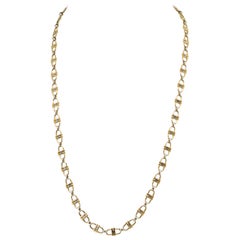 Cartier Gold Vintage Equestrian Theme Chain Inches Necklace