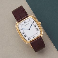 Montre homme Cartier Gondole Jumbo Paris 81720400 en or jaune