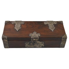 Cartier Gothic Revival Wood and Sterling Box