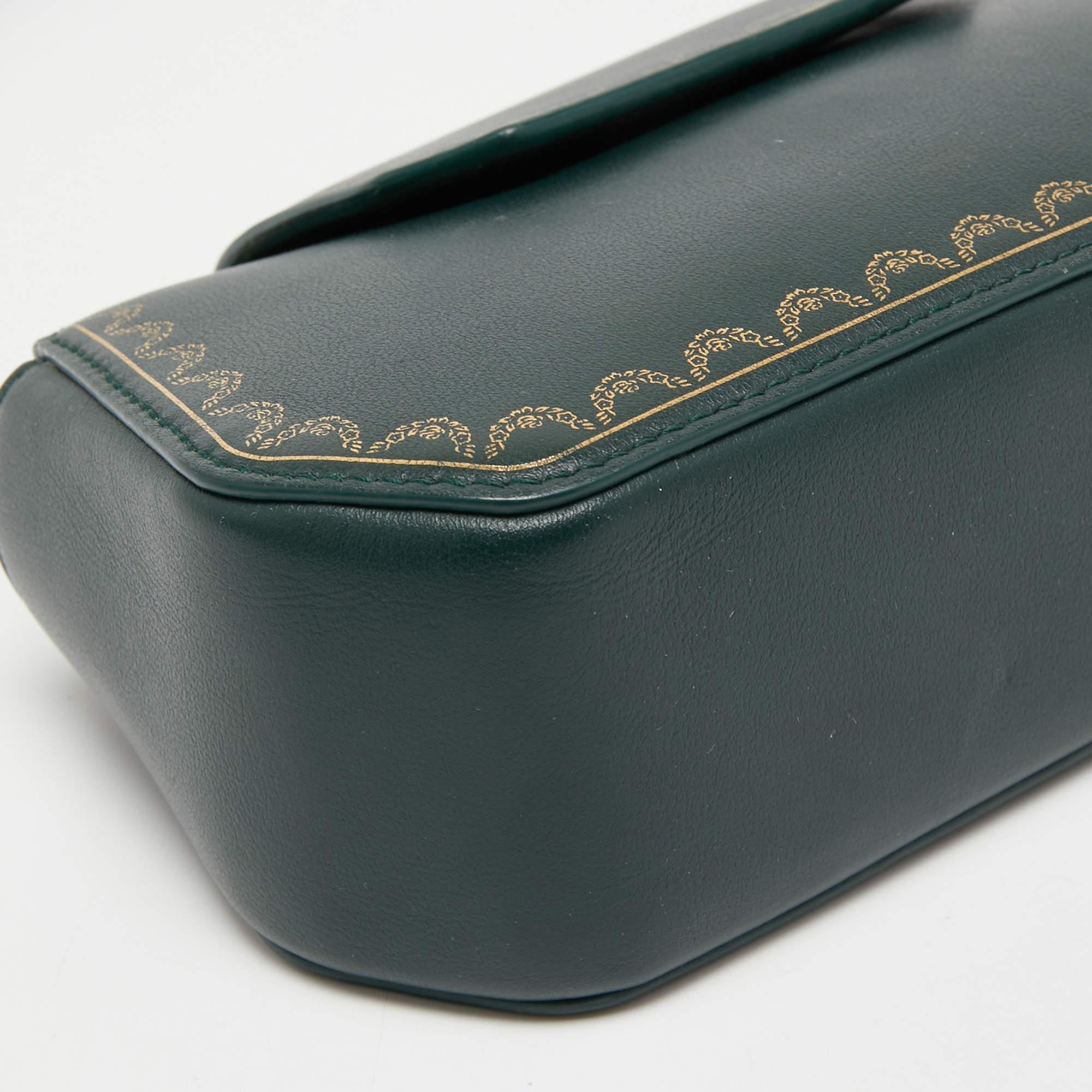 Cartier Green Leather Guirlande de Cartier Shoulder Bag 6