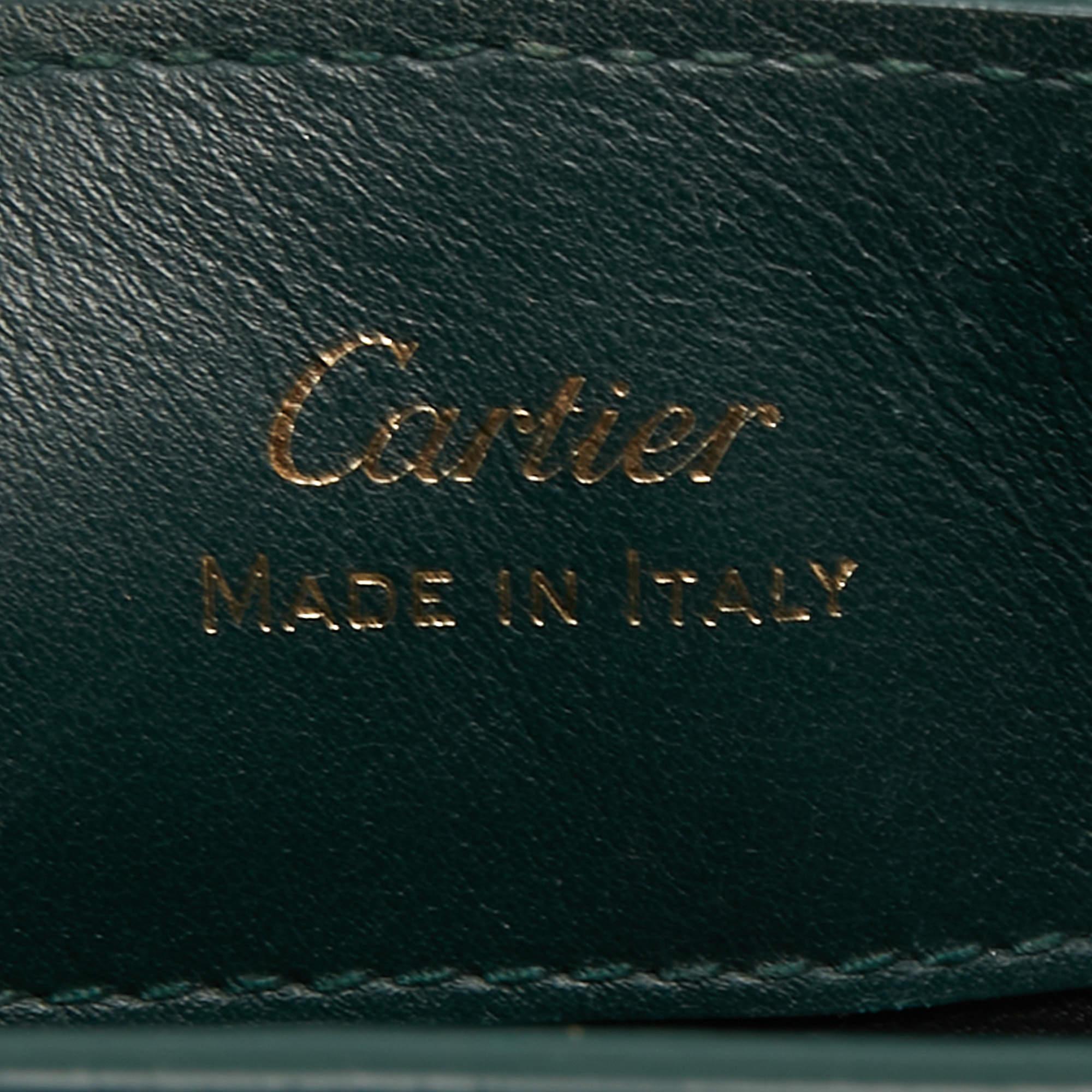 Cartier Green Leather Guirlande de Cartier Shoulder Bag 9
