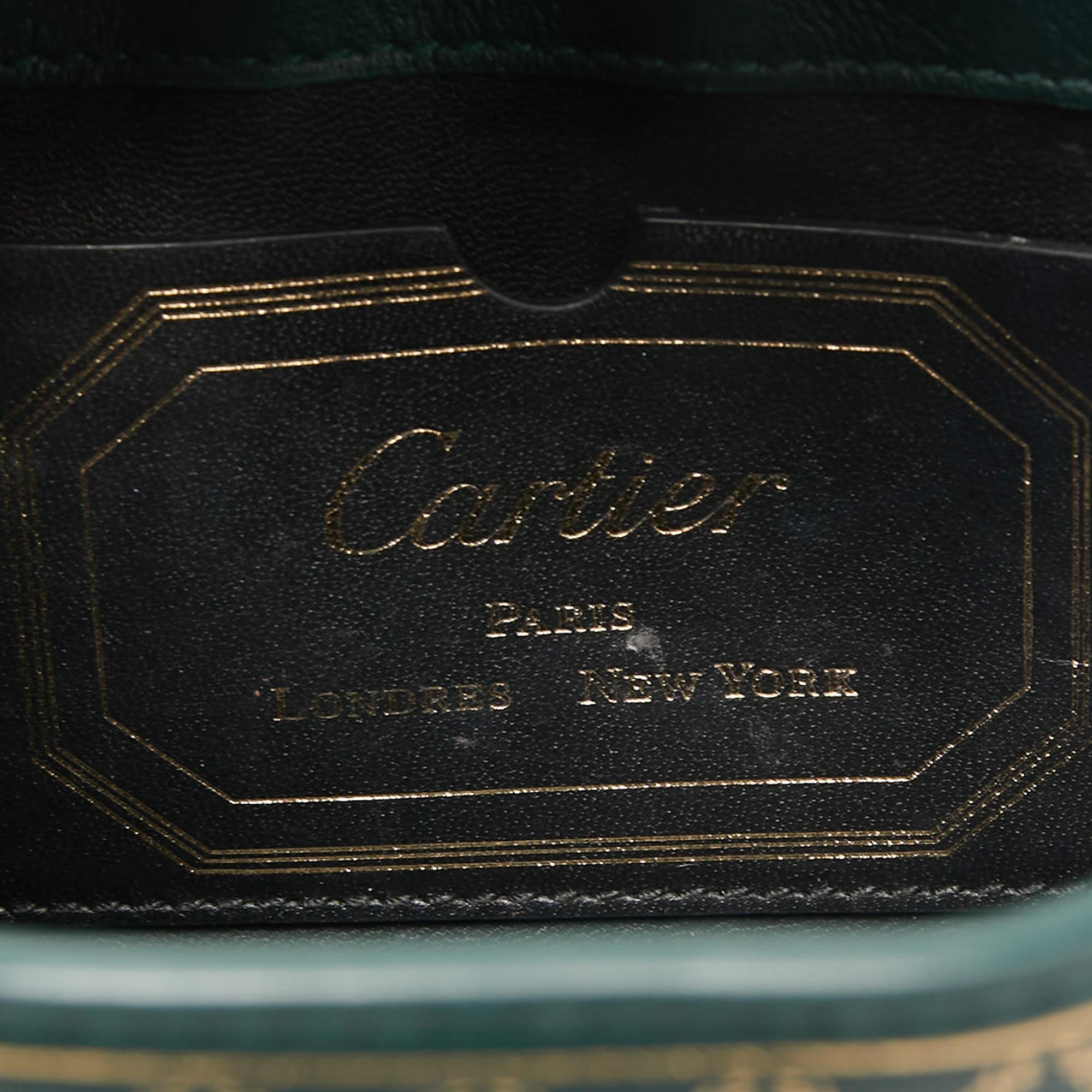 Cartier Green Leather Guirlande de Cartier Shoulder Bag 2