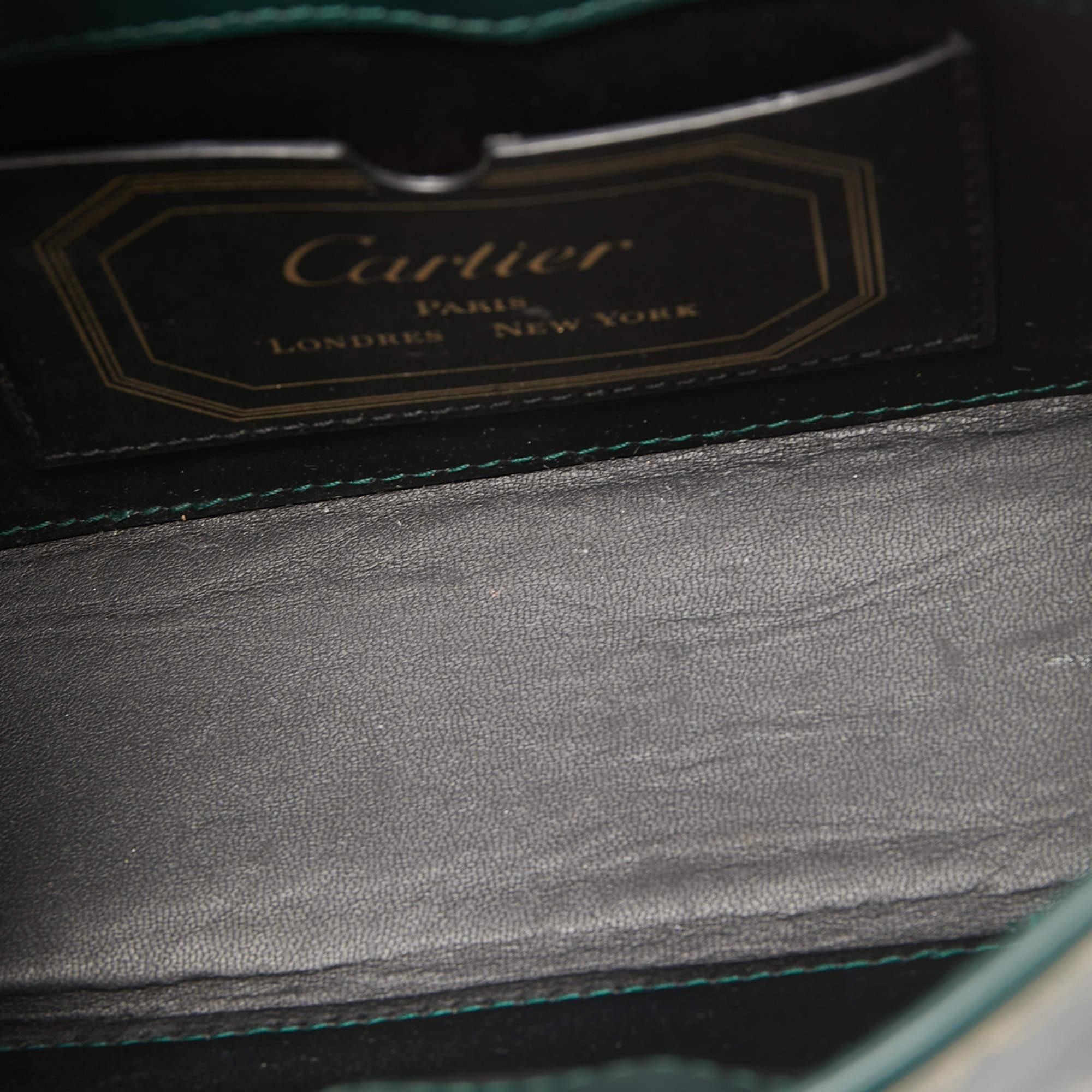 Cartier - Sac à bandoulière Guirlande de Cartier en cuir vert 4