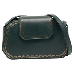 Cartier Green Leather Guirlande de Cartier Shoulder Bag
