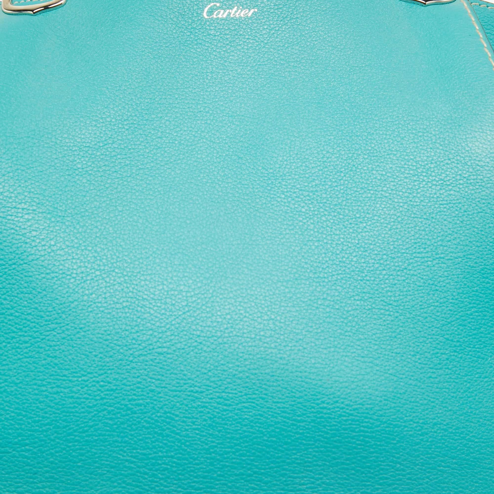 Cartier Green Leather Small C De Cartier Bag 2