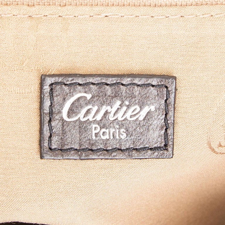 CARTIER grey brown MARCELLO DE CARTIER MEDIUM RABBIT FUR Bag For Sale ...