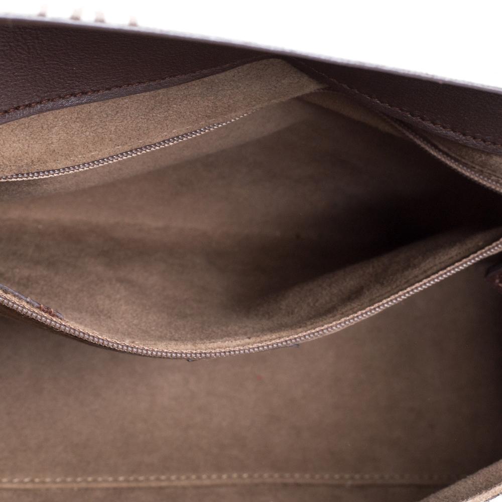 Cartier Grey/Brown Satin Trimmed Happy Birthday Cabochon Flap Bag 1