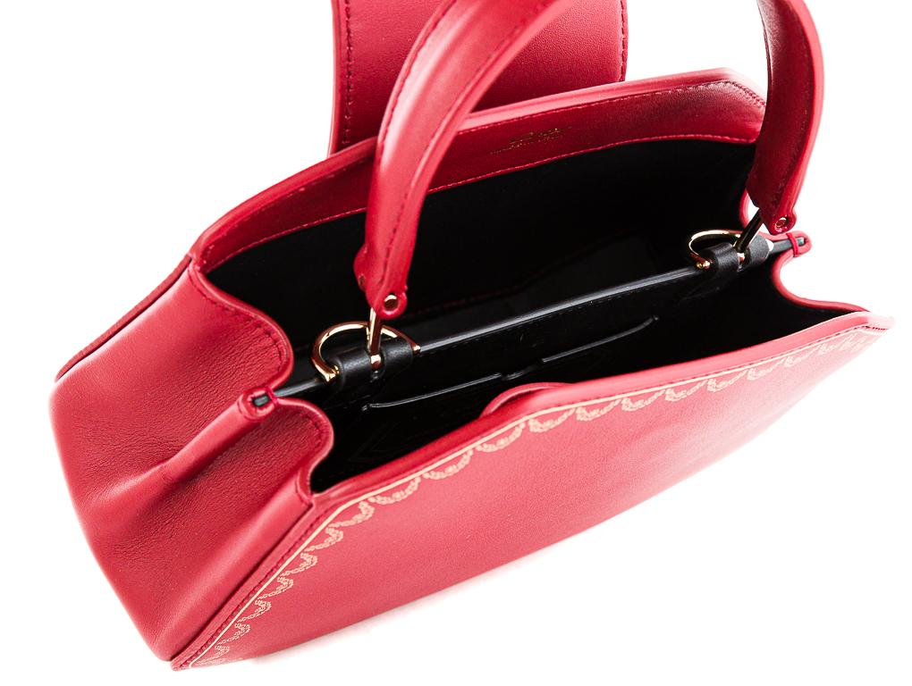 Cartier Guirlande Red Leather small bag In Excellent Condition In  Bilbao, ES