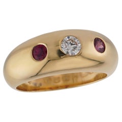 CARTIER Gypsy Ruby Diamond Yellow Gold Ring