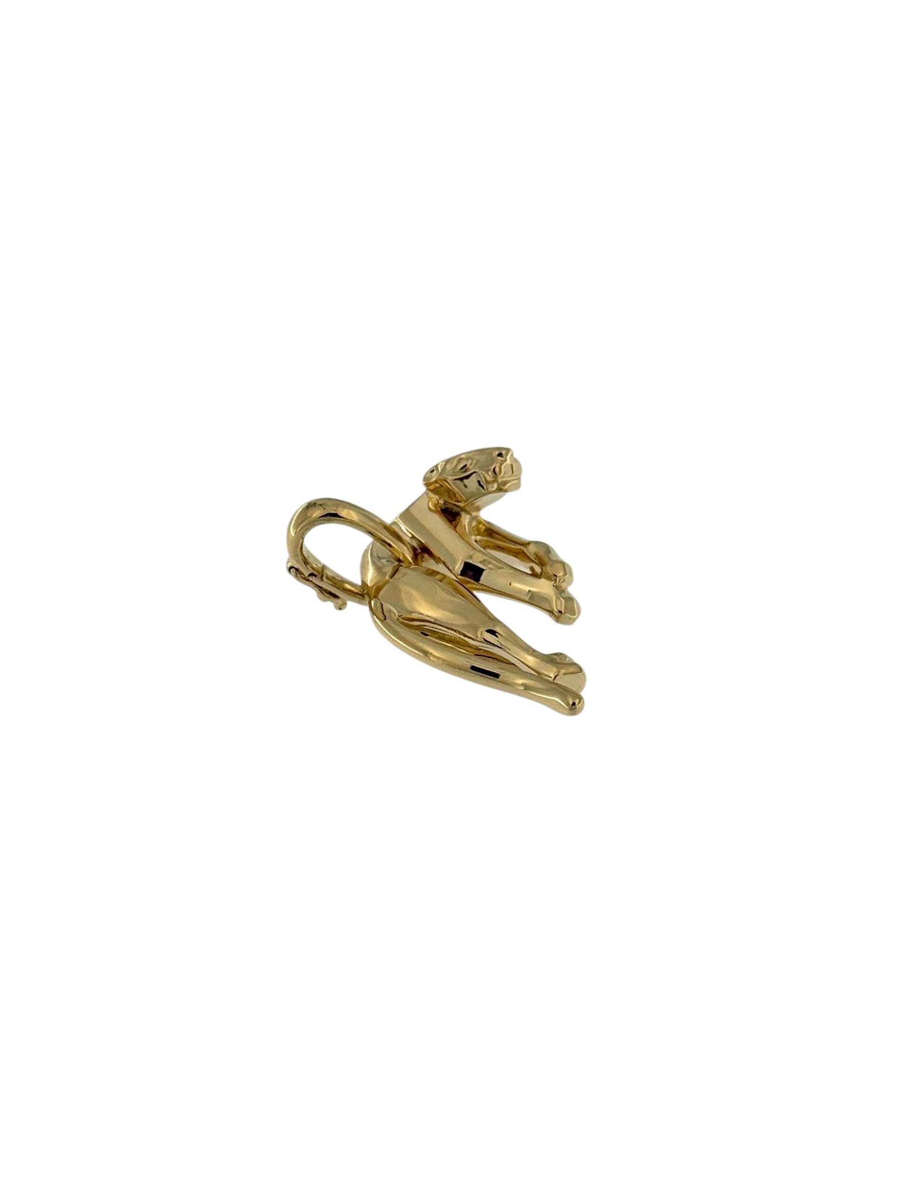 Cartier Hanging Panther 18karat Yellow Gold Pendant 5