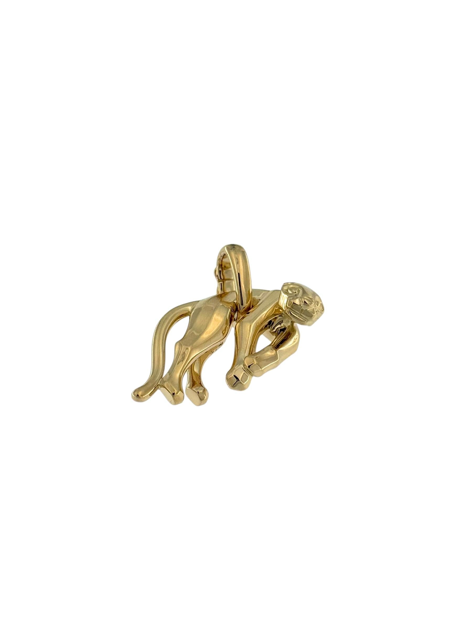 Cartier Hanging Panther 18karat Yellow Gold Pendant 6
