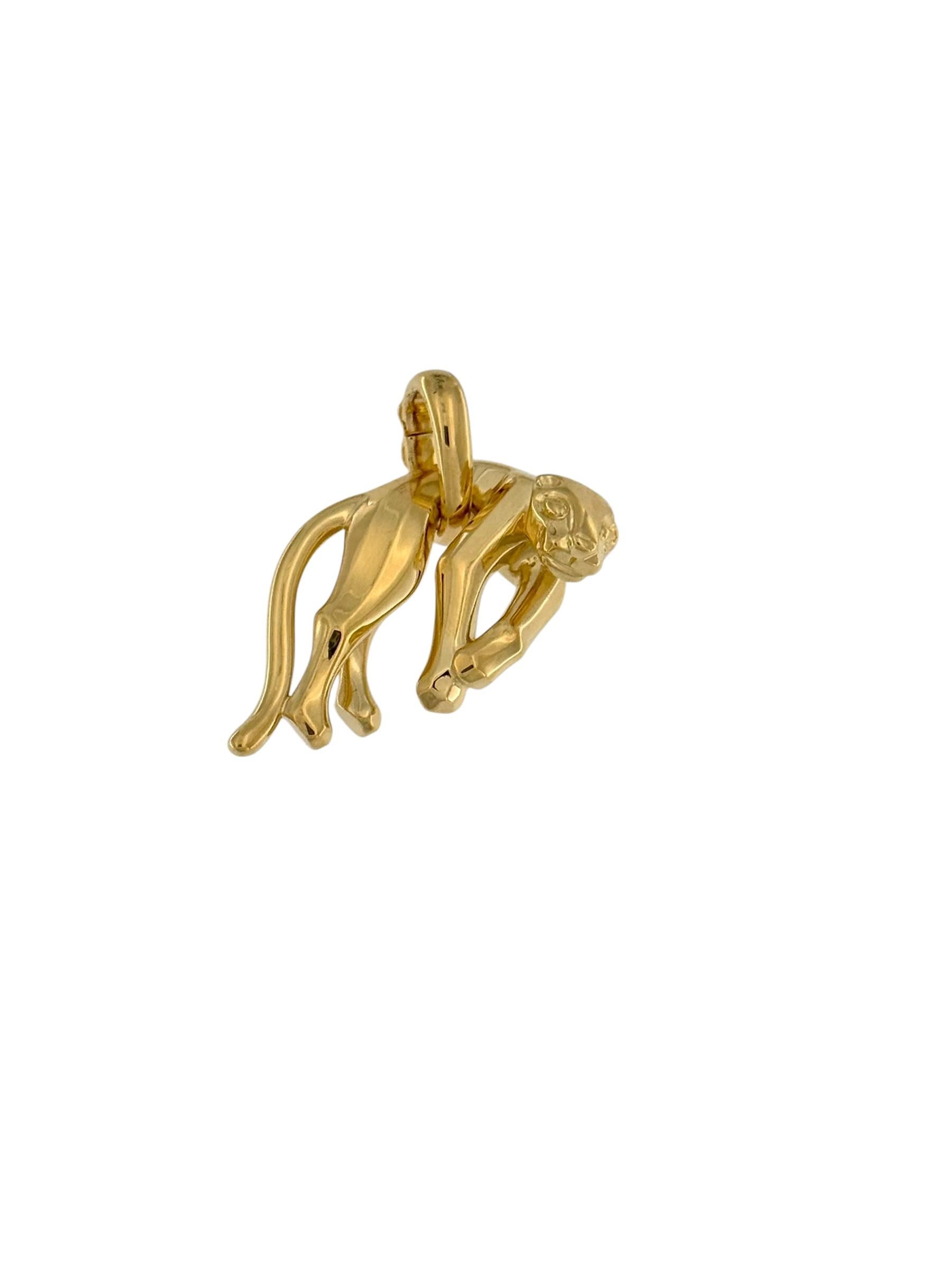 Cartier Hanging Panther 18karat Yellow Gold Pendant 7