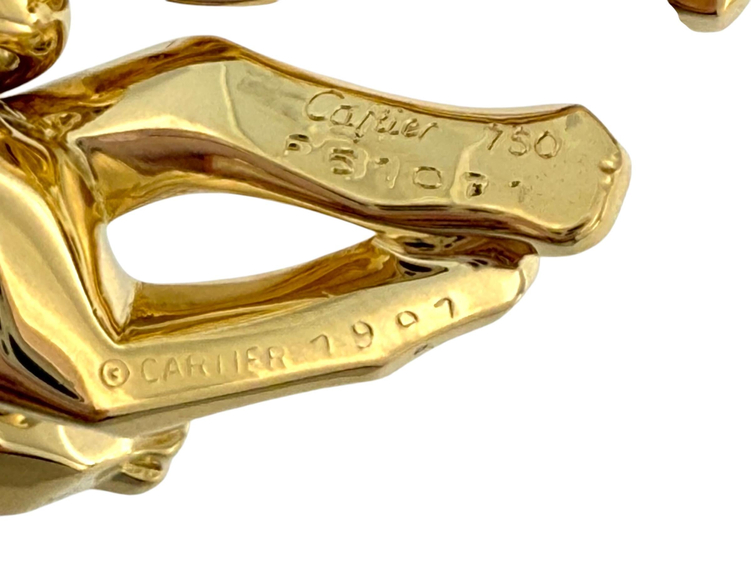 Cartier Hanging Panther 18karat Yellow Gold Pendant 1