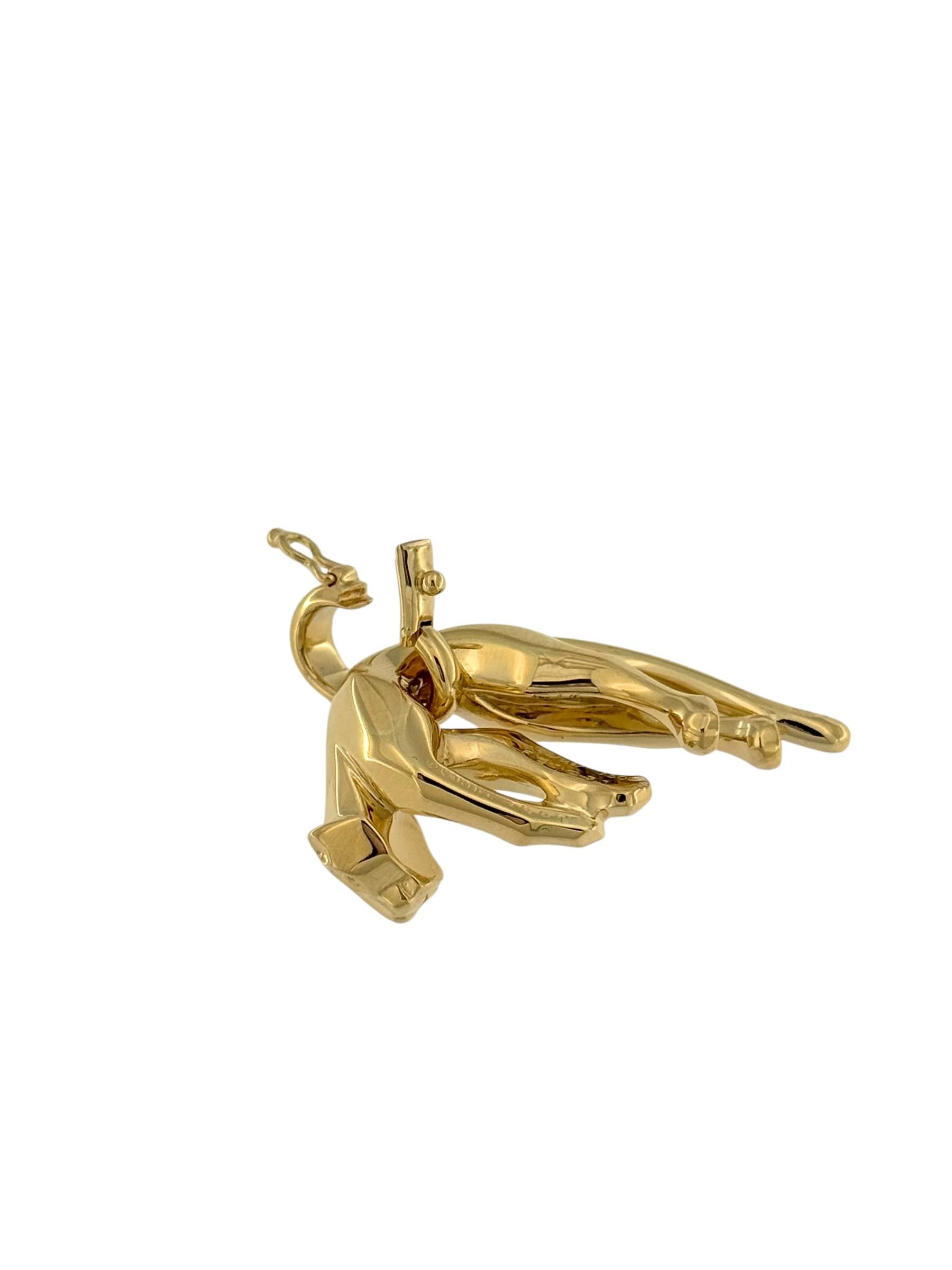 Cartier Hanging Panther 18karat Yellow Gold Pendant 3