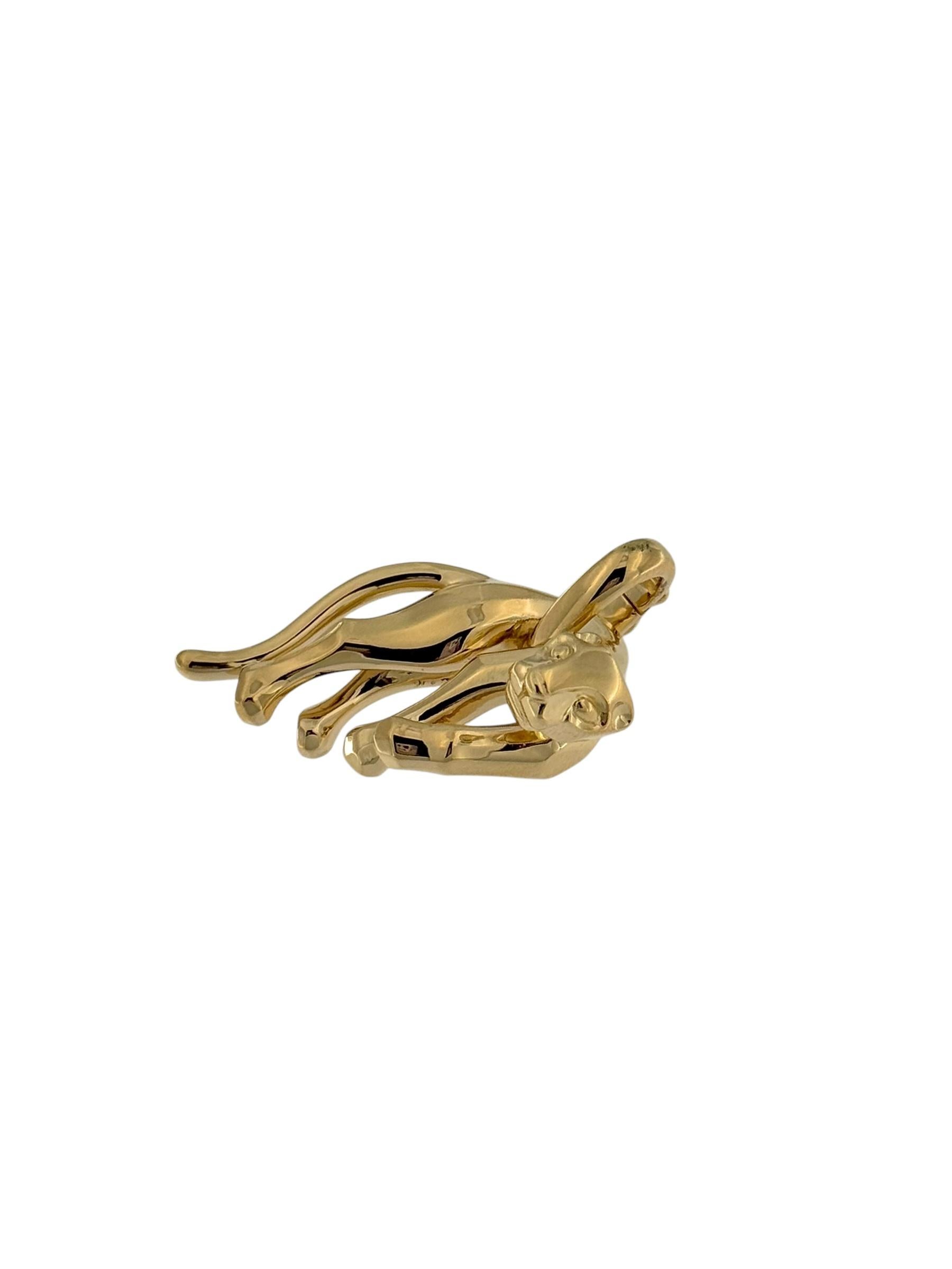 Cartier Hanging Panther 18karat Yellow Gold Pendant 4