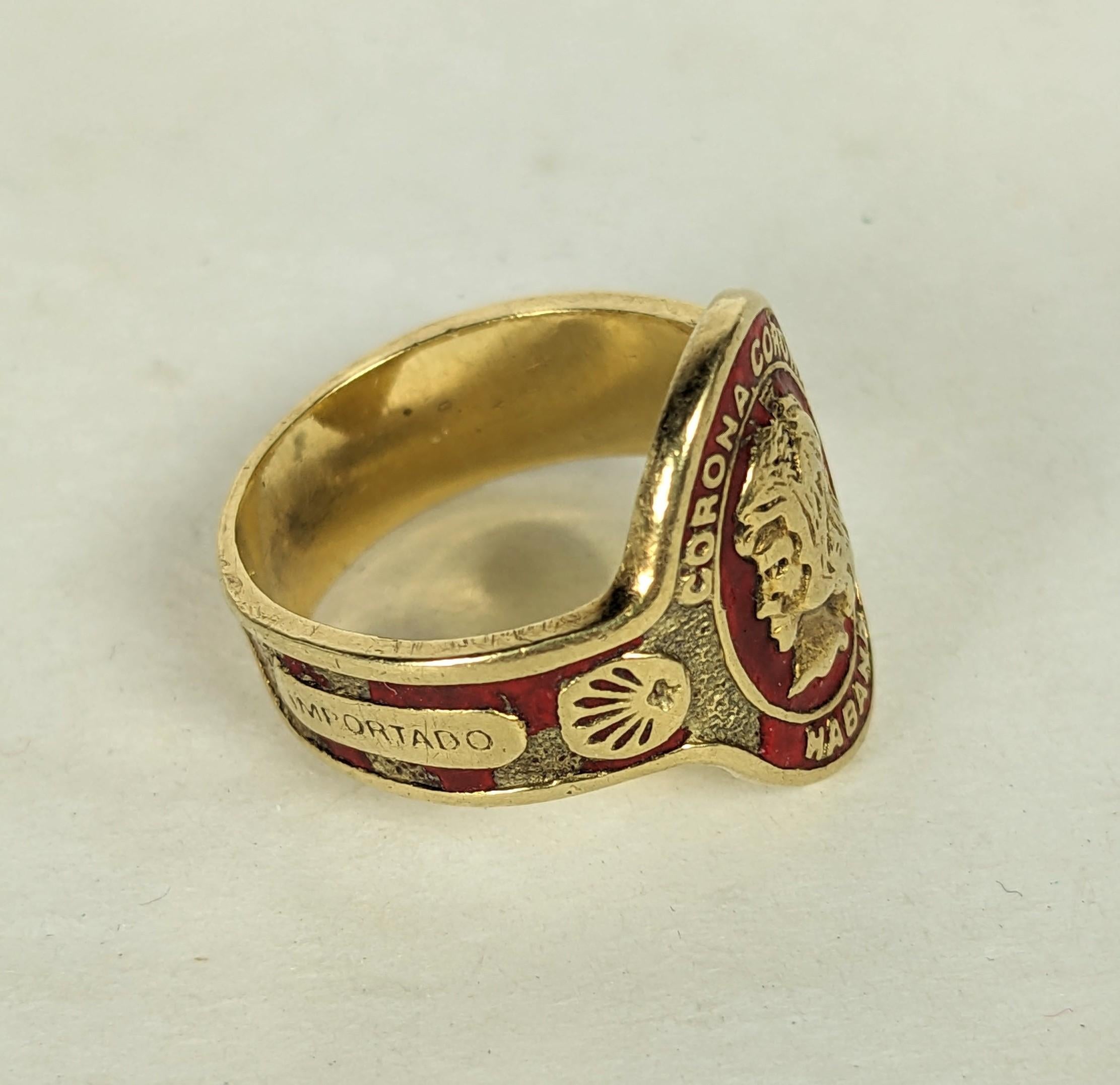 Cartier La Havane, bague à anneau cigare, 1970 en vente 2